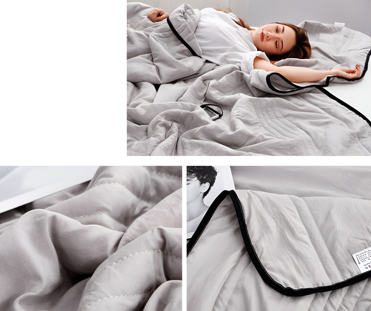 RefreshLux Kühldecke - Atmungsaktive Sommerdecke- Kühlende Decke für den Sommer