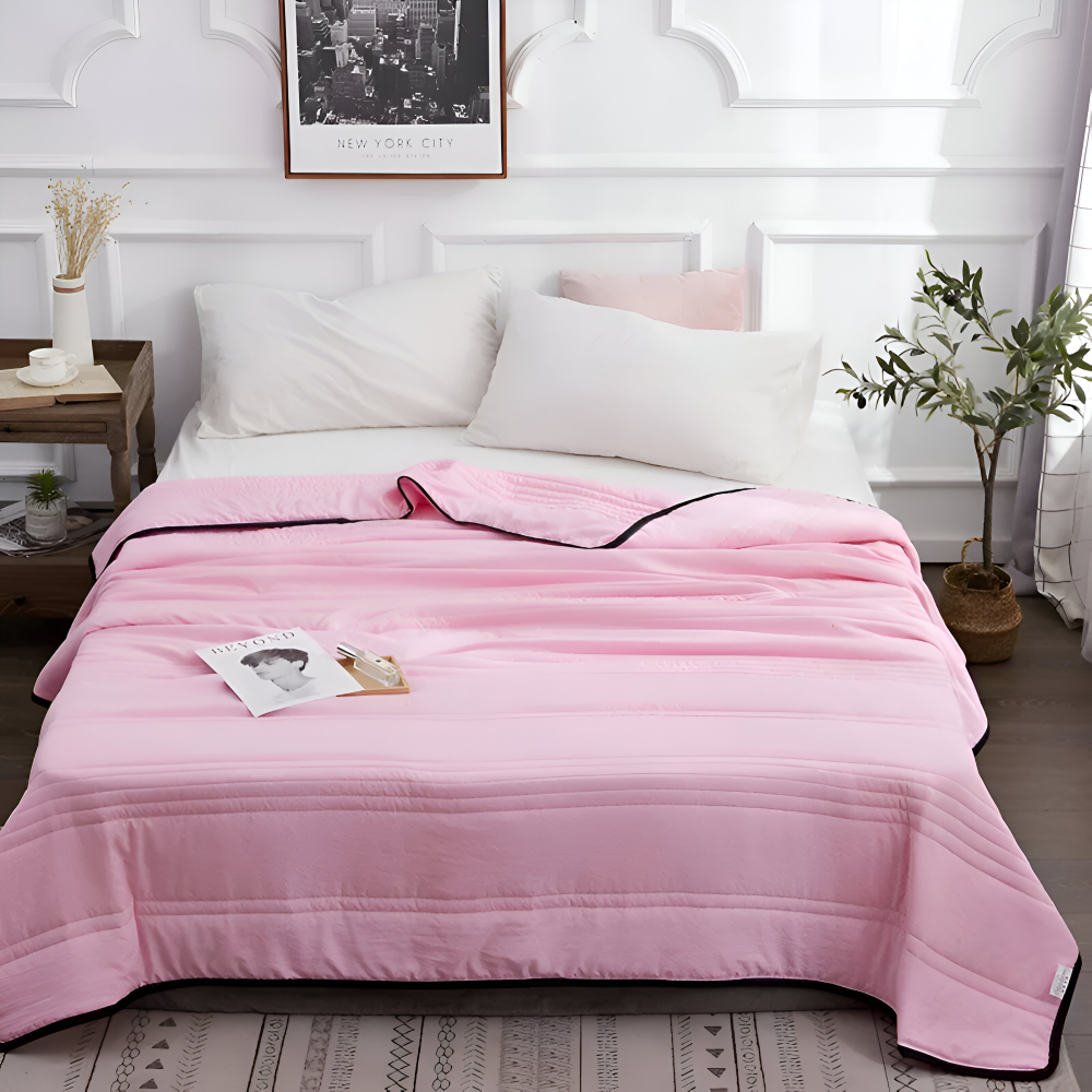 RefreshLux Kühldecke - Atmungsaktive Sommerdecke- Kühlende Decke für den Sommer