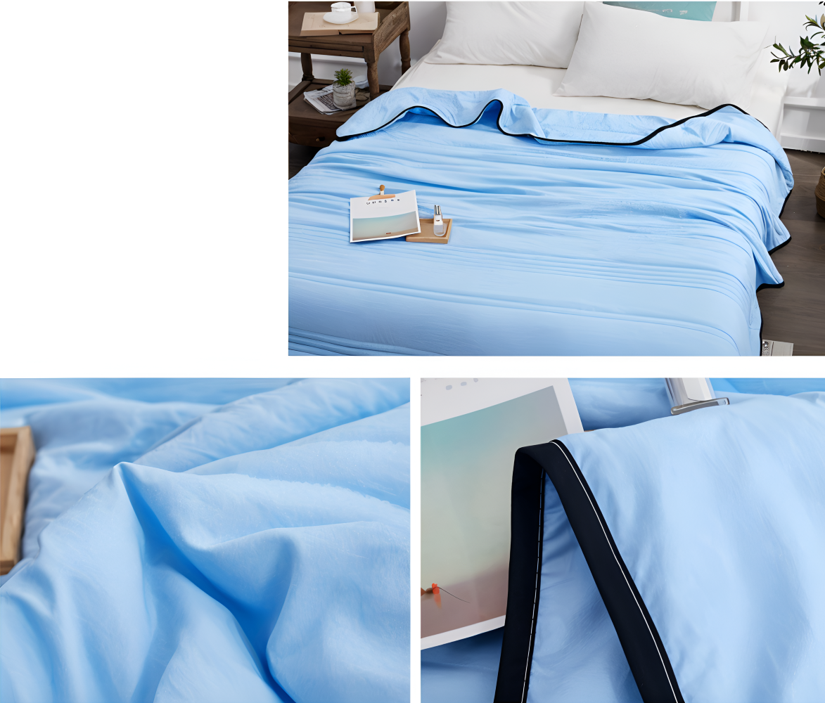 RefreshLux Kühldecke - Atmungsaktive Sommerdecke- Kühlende Decke für den Sommer