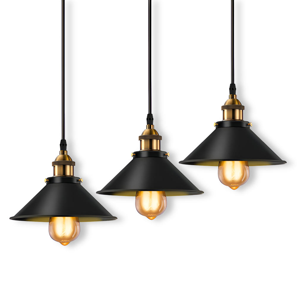 RetroDrop Hängelampe - Industrielle Pendelleuchte - Retro LED Industriebeleuchtung