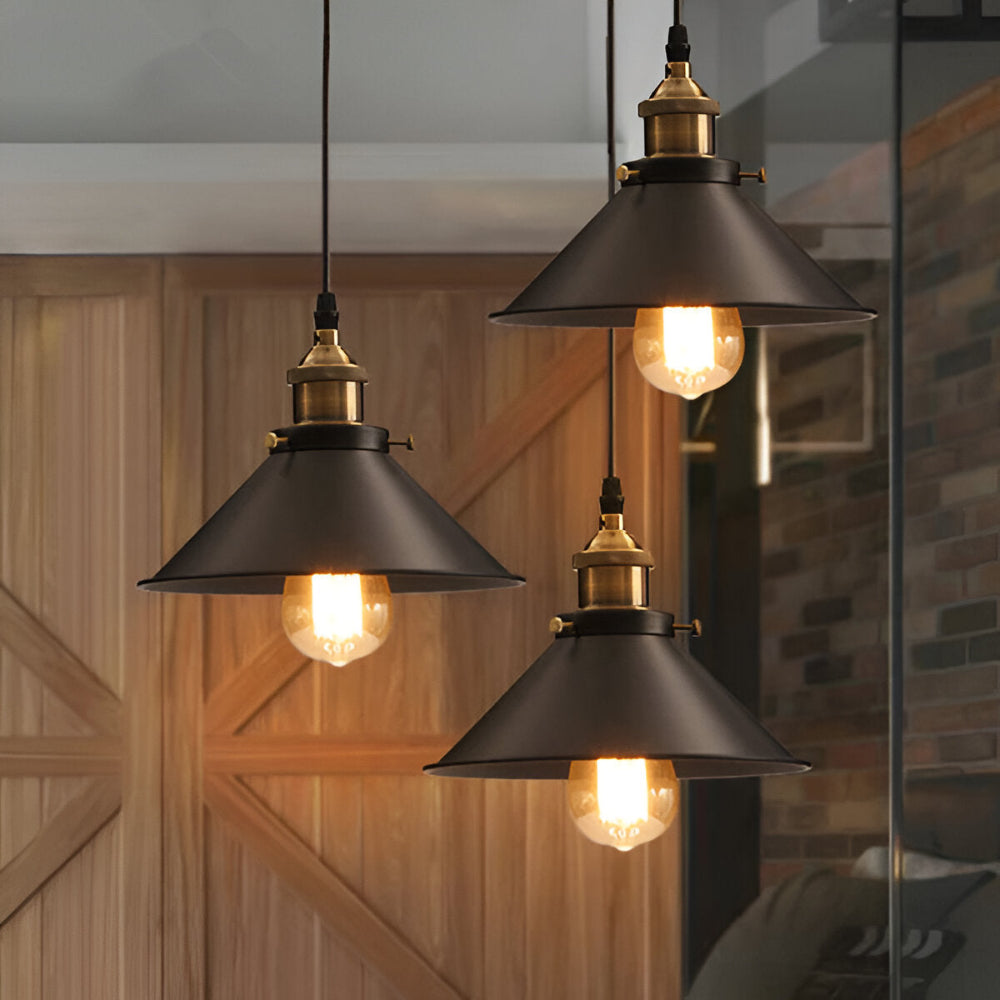 RetroDrop Hängelampe - Industrielle Pendelleuchte - Retro LED Industriebeleuchtung