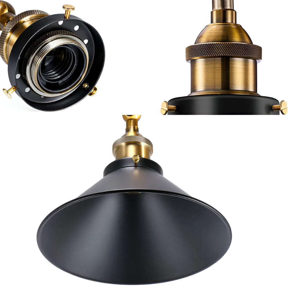 RetroDrop Hängelampe - Industrielle Pendelleuchte - Retro LED Industriebeleuchtung