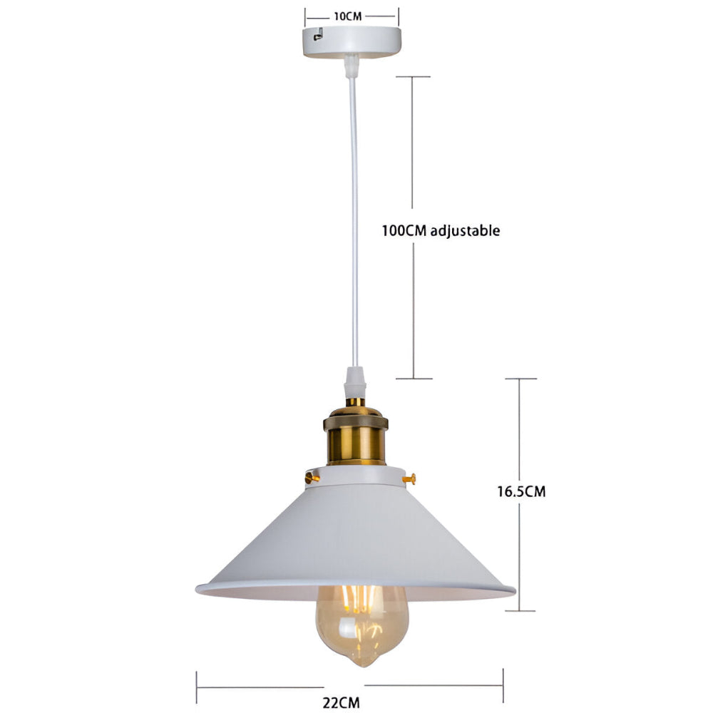 RetroDrop Hängelampe - Industrielle Pendelleuchte - Retro LED Industriebeleuchtung