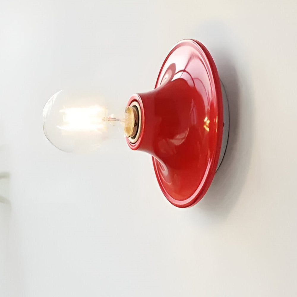 Industrielle Retro-Wandleuchte – Vintage-Lampe aus Eisen – Ø 15 cm mit E27-Fassung