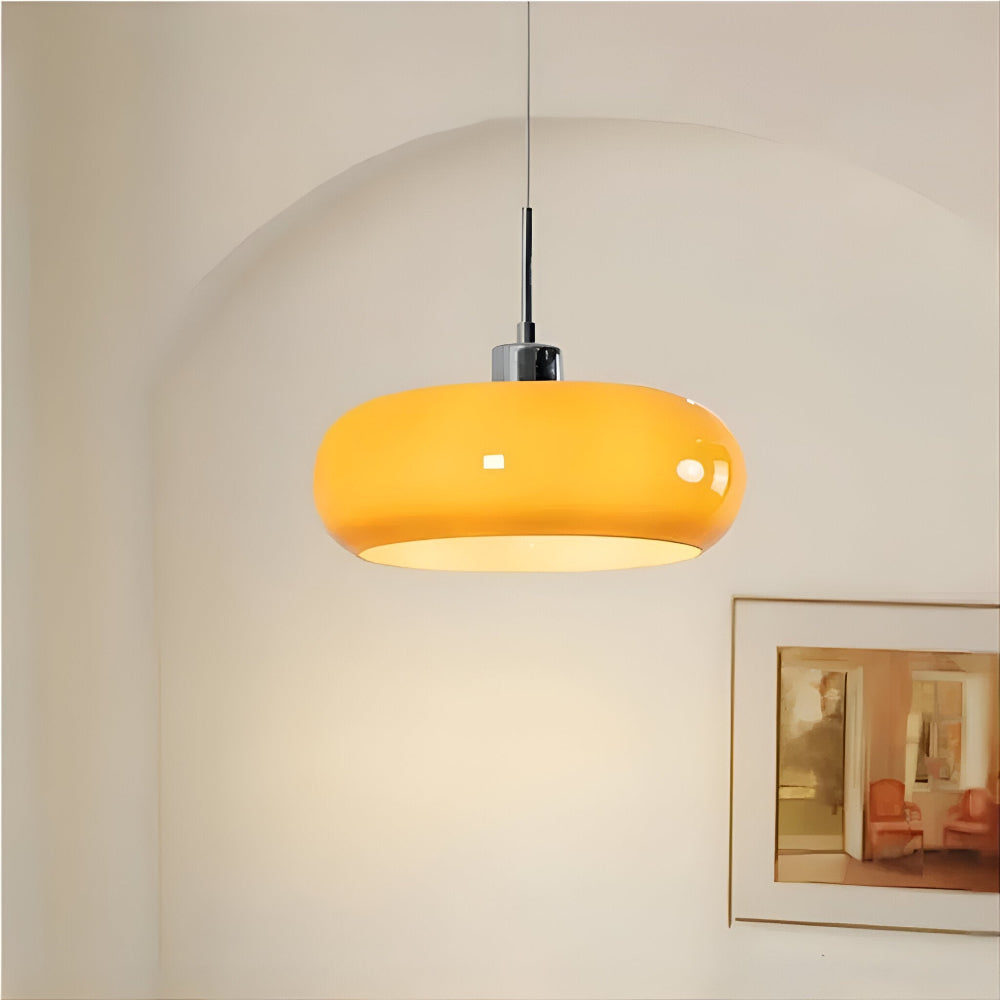 Retro Minimalistische Bauhaus Glas Pendelleuchte - Moderne Kreisförmige Hängelampe