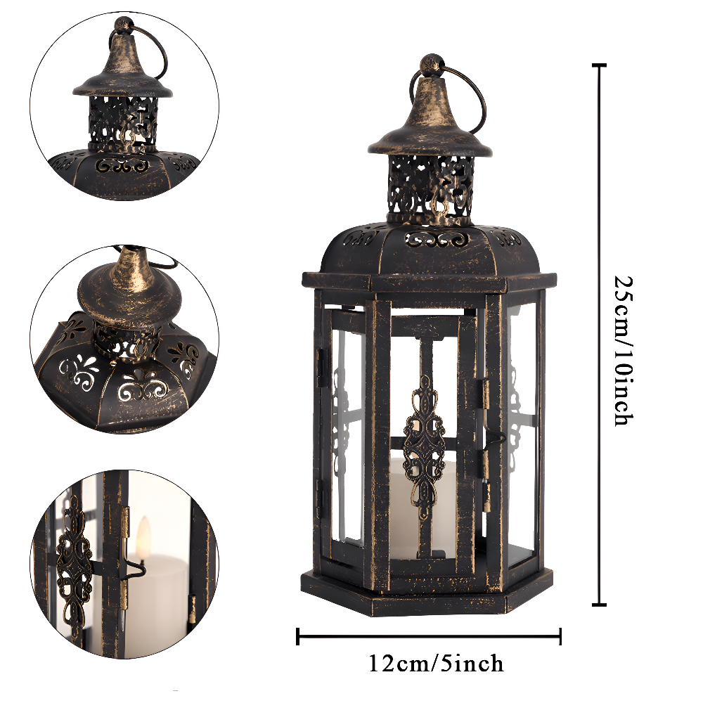 Retro Skandinavische Schwarze Eisen Kerzenhalter - Stilvolles Wohnaccessoire