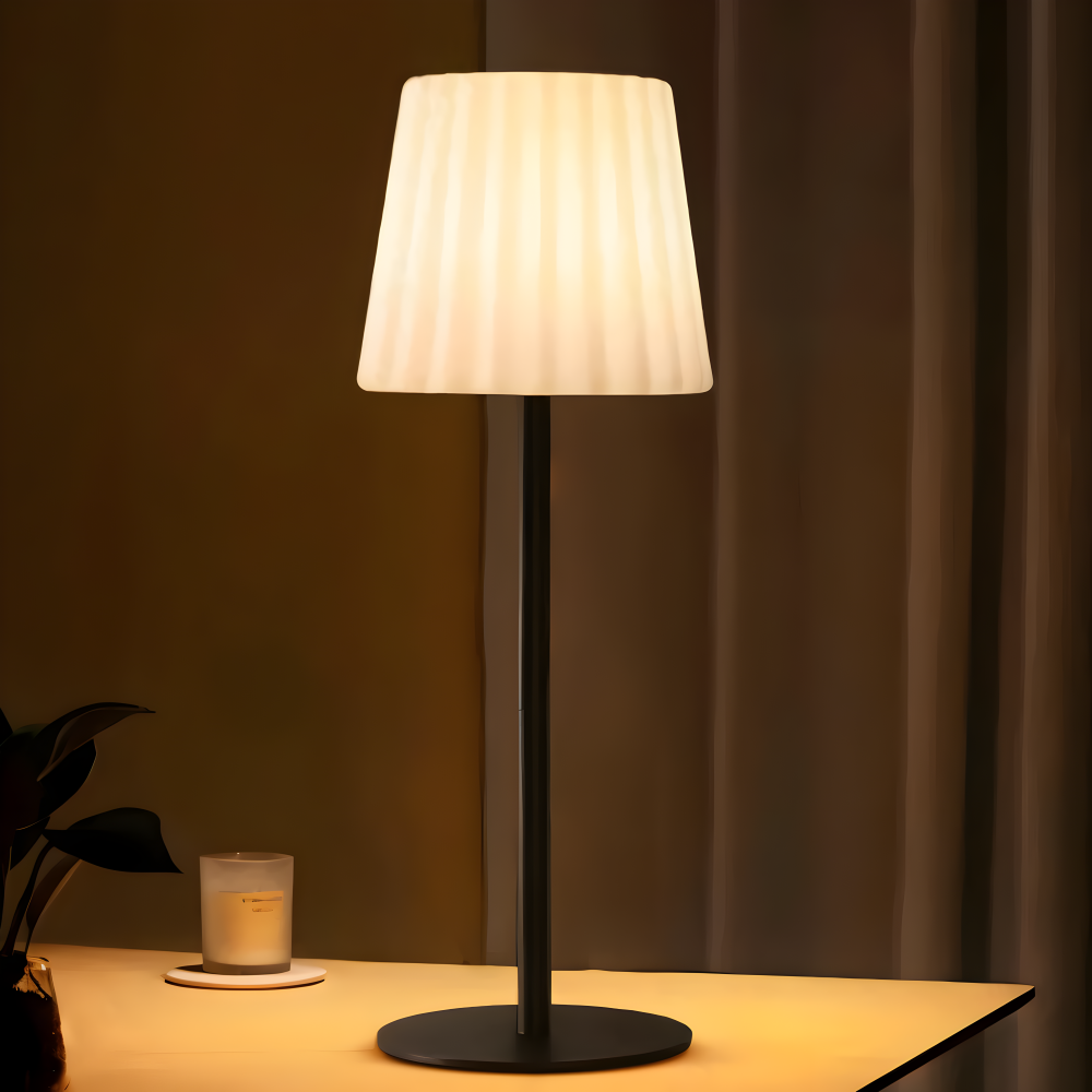 RibbeGlo Kabellose Tischlampe - Kompaktes & Robustes LED Nachtlicht mit Fernbedienung