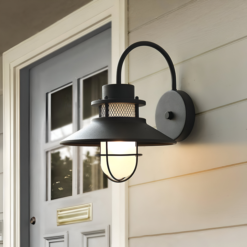 RustBlack Wandleuchte - Indoor Outdoor Industrial Wandleuchte - Vintage Wandleuchter