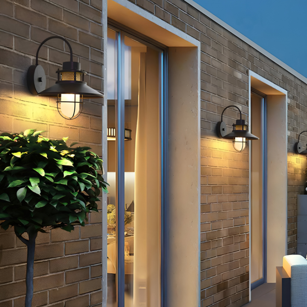 RustBlack Wandleuchte - Indoor Outdoor Industrial Wandleuchte - Vintage Wandleuchter