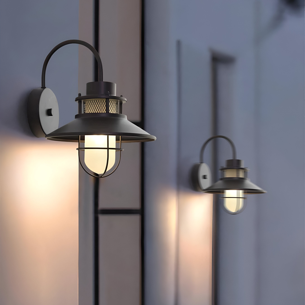 RustBlack Wandleuchte - Indoor Outdoor Industrial Wandleuchte - Vintage Wandleuchter