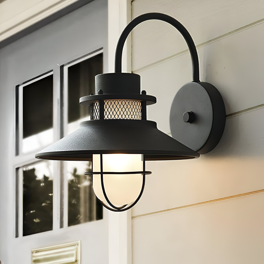 RustBlack Wandleuchte - Indoor Outdoor Industrial Wandleuchte - Vintage Wandleuchter