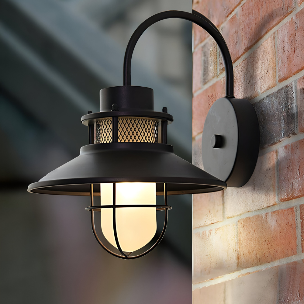 RustBlack Wandleuchte - Indoor Outdoor Industrial Wandleuchte - Vintage Wandleuchter
