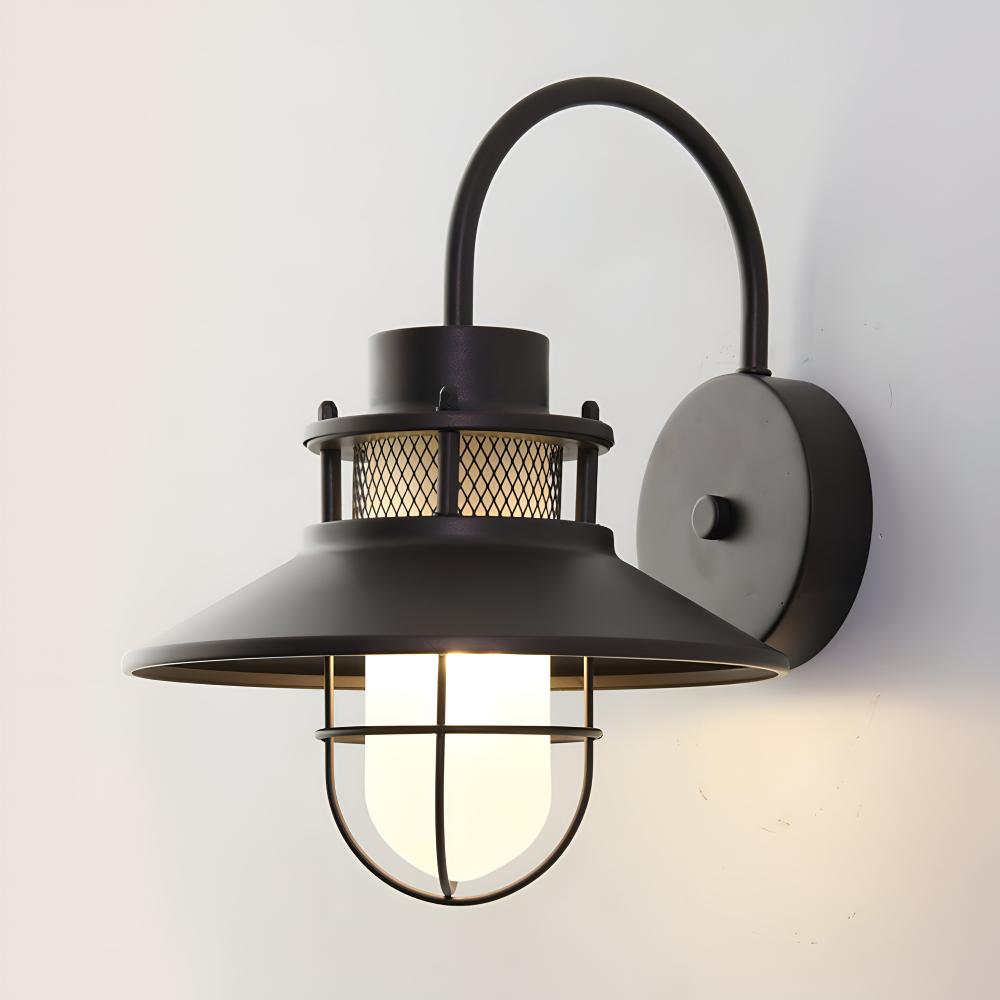 RustBlack Wandleuchte - Indoor Outdoor Industrial Wandleuchte - Vintage Wandleuchter