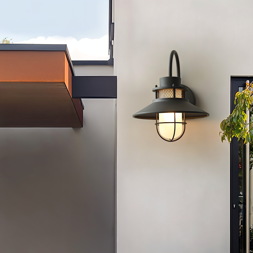 RustBlack Wandleuchte - Indoor Outdoor Industrial Wandleuchte - Vintage Wandleuchter
