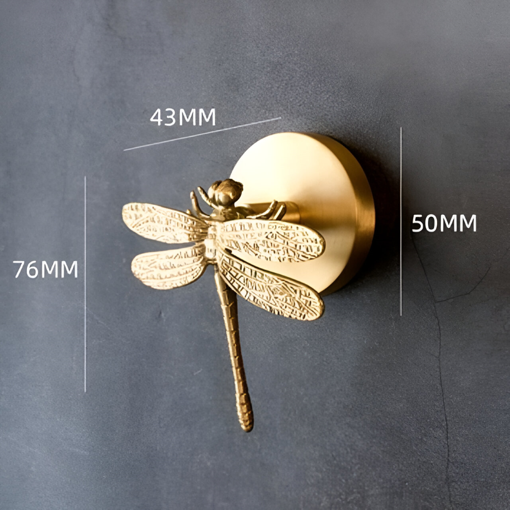Rustikale Kleiderhaken mit Tiermotiven – dekorative Wandhaken aus Messing mit Golddetails