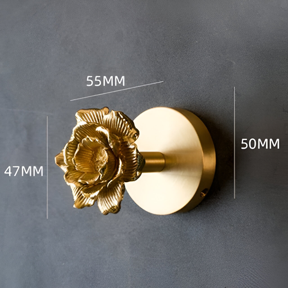 Rustikale Kleiderhaken mit Tiermotiven – dekorative Wandhaken aus Messing mit Golddetails