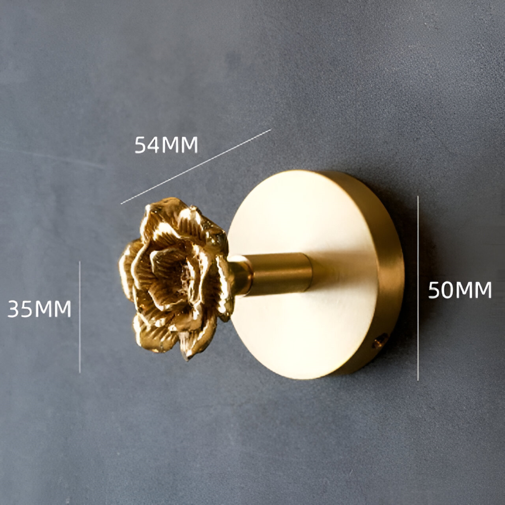 Rustikale Kleiderhaken mit Tiermotiven – dekorative Wandhaken aus Messing mit Golddetails
