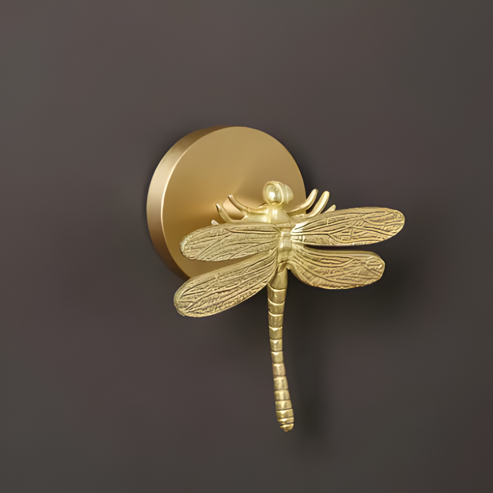 Rustikale Kleiderhaken mit Tiermotiven – dekorative Wandhaken aus Messing mit Golddetails
