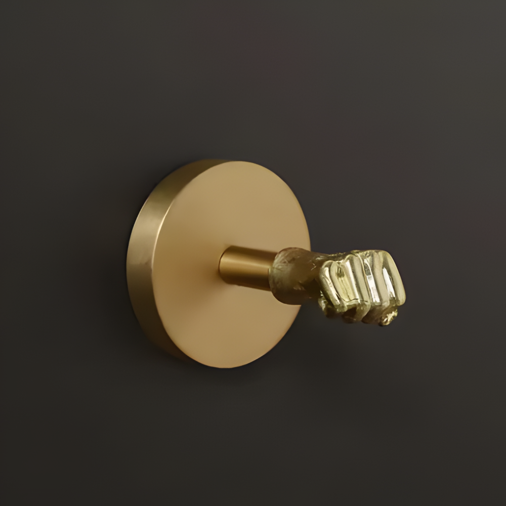 Rustikale Kleiderhaken mit Tiermotiven – dekorative Wandhaken aus Messing mit Golddetails