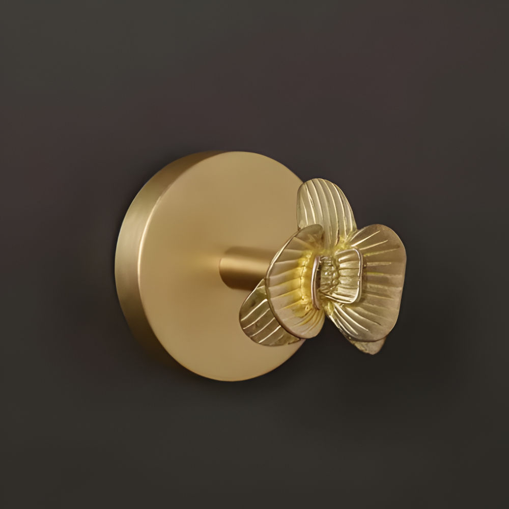 Rustikale Kleiderhaken mit Tiermotiven – dekorative Wandhaken aus Messing mit Golddetails