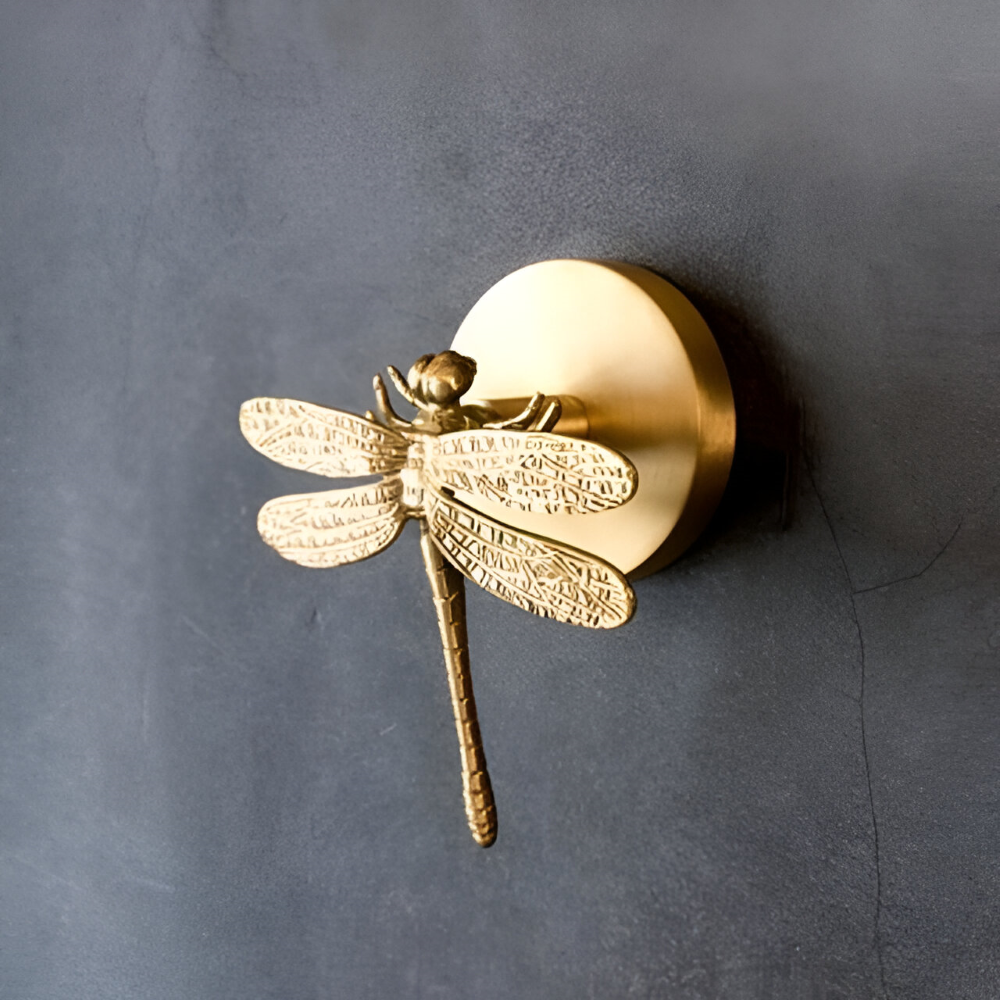 Rustikale Kleiderhaken mit Tiermotiven – dekorative Wandhaken aus Messing mit Golddetails