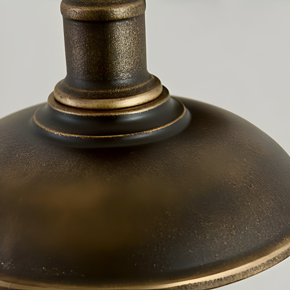 Rustikale Eisen Wandleuchte - Außenwandleuchte Schalen-Design für Industrielle Beleuchtung