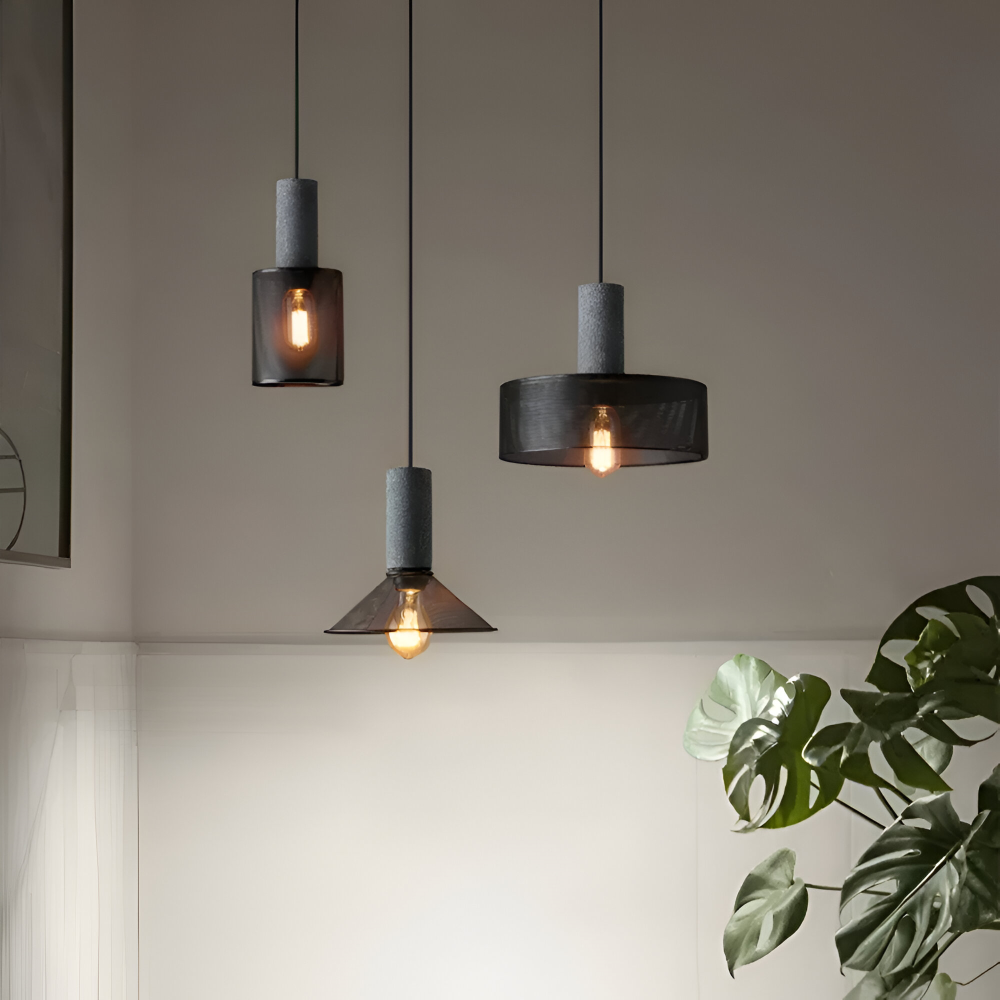 Rustic Pendelleuchte - Moderne Retro Schwarze Industrieleuchte - Verstellbare Hängelampe