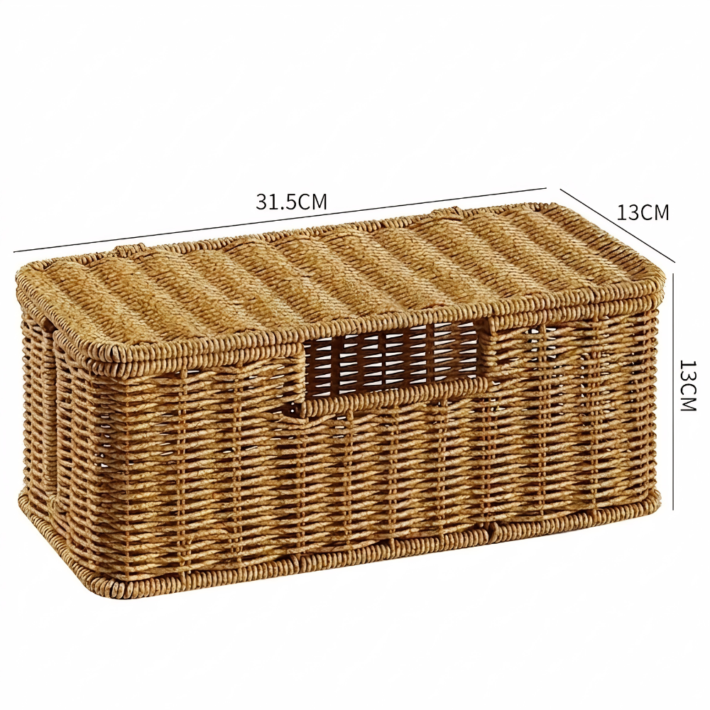 Rustré Kabelbox | Rustikales Design, Praktische Organisation, 31,5 x 13 x 13 cm