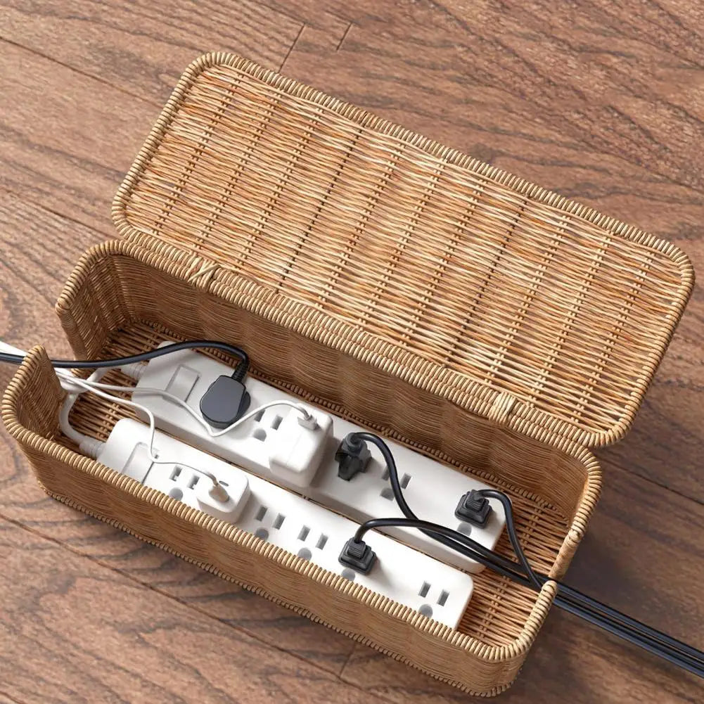 Rustré Kabelbox | Rustikales Design, Praktische Organisation, 31,5 x 13 x 13 cm 6