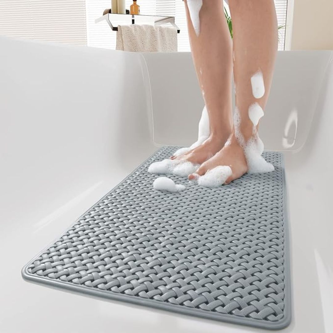 Rutschfeste Badewannenmatte – Hochwertige, leicht zu reinigende, sichere Badewanneneinlage für ein hygienisches Badeerlebnis 0
