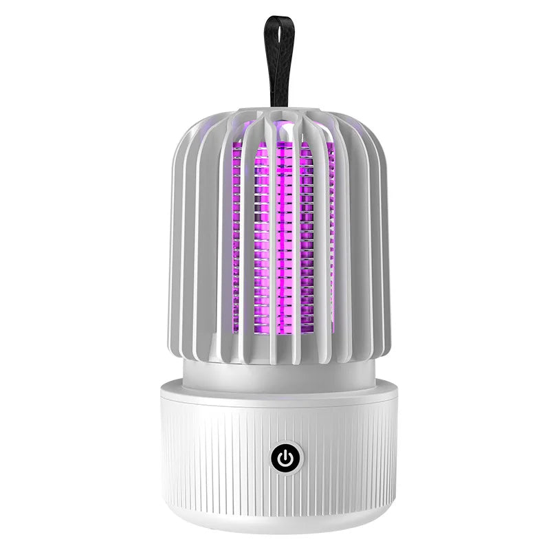 Wiederaufladbare Mückenlampe 2-in-1 – Elektrische UV Insektenfalle mit 1200mAh Akku für Zuhause, Terrasse & Camping