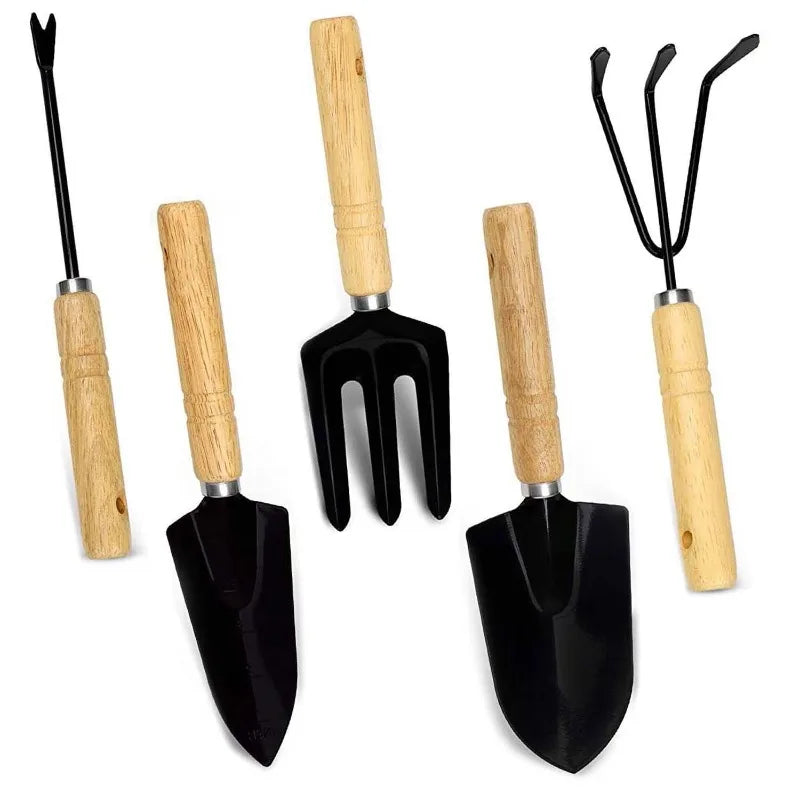 Gartenwerkzeug Set 9-teilig – Garten Handwerkzeug mit Tasche, Handschuhen & Sprühflasche für Pflanzenpflege