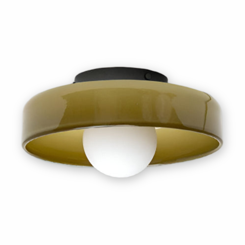 Zeitgenössische Runde LED Deckenleuchte und Wandleuchte – Glass Wandlampe
