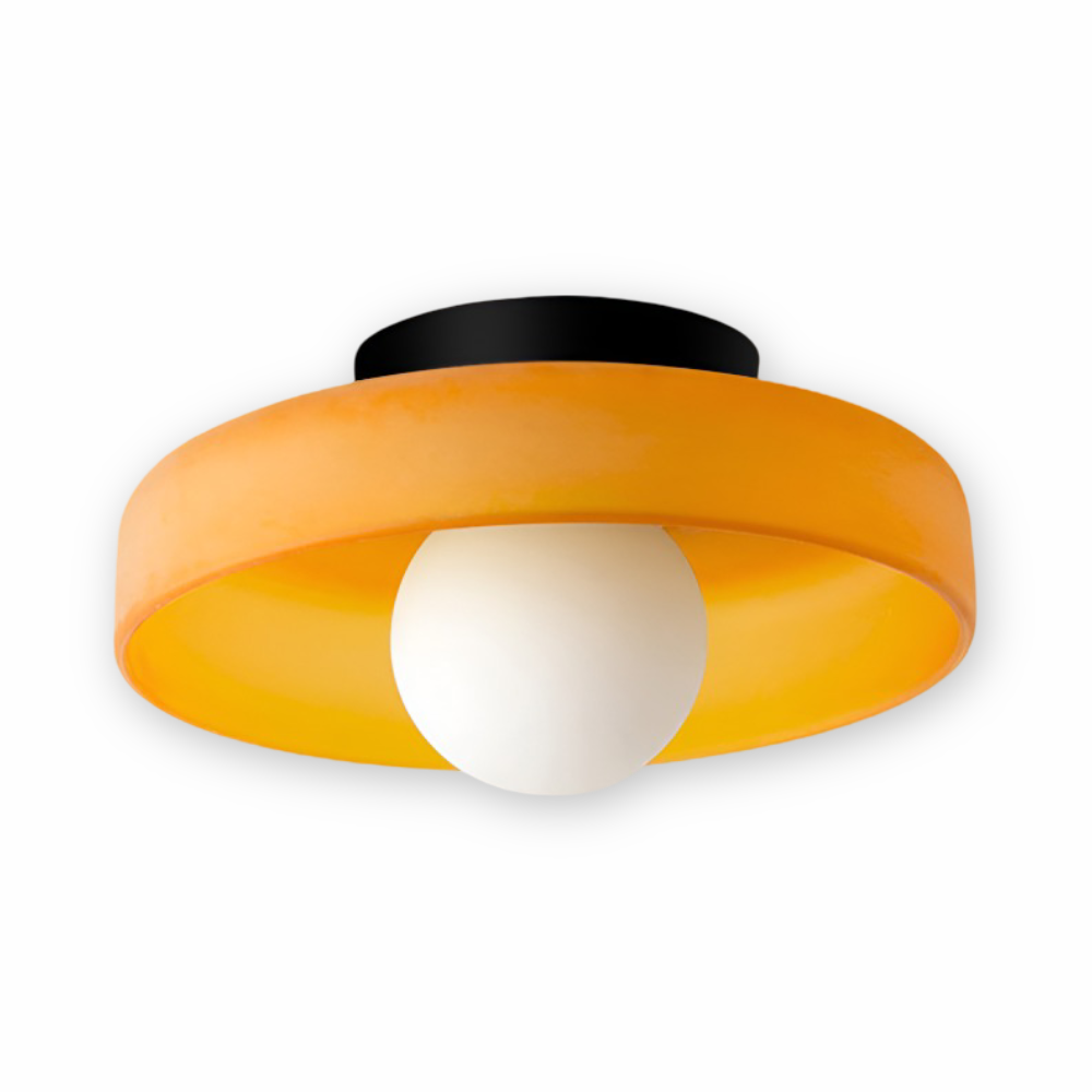 Zeitgenössische Runde LED Deckenleuchte und Wandleuchte – Glass Wandlampe