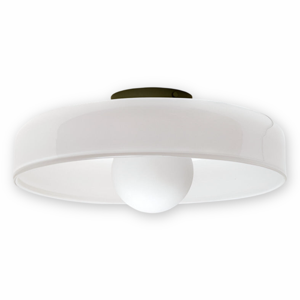 Zeitgenössische Runde LED Deckenleuchte und Wandleuchte – Glass Wandlampe