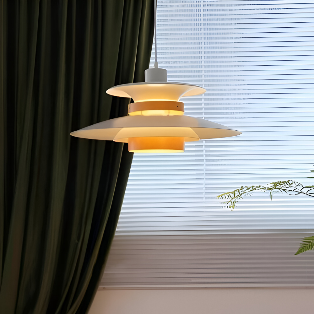 ScandiSwing Pendelleuchten - Metall Holz Wippenarm Hängelampe - Modernes Droplight