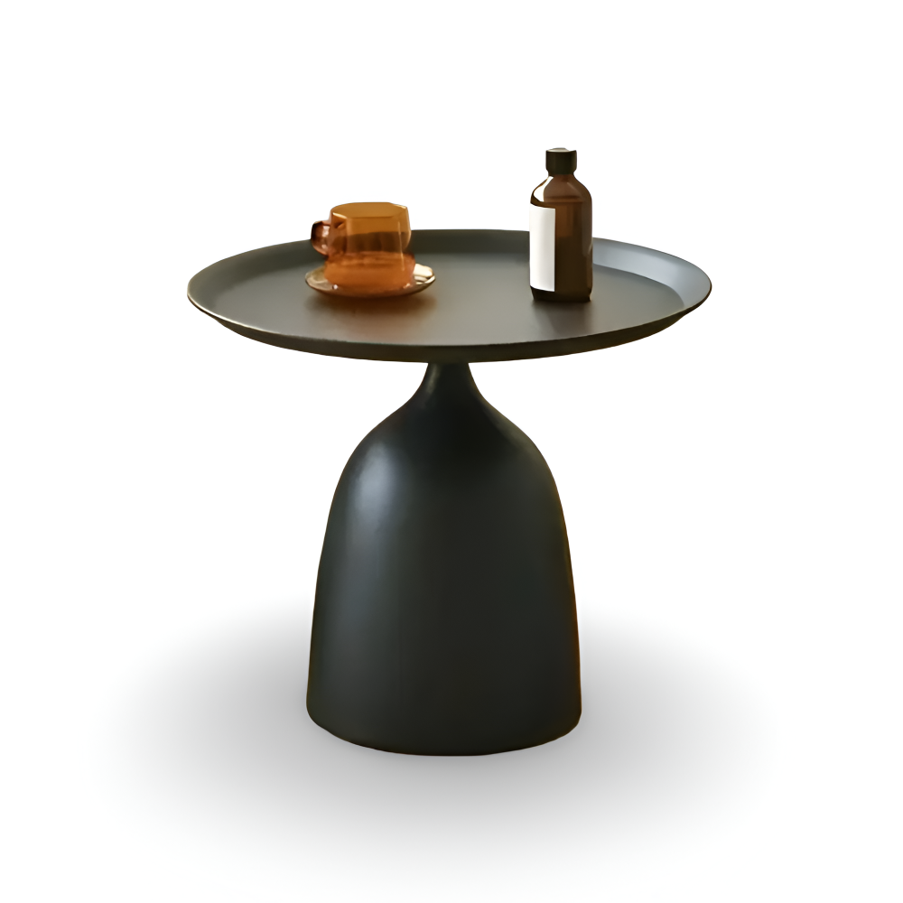 Skandinavischer Runder Metall Beistelltisch - Modernes Minimalistisches Design Akzenttisch