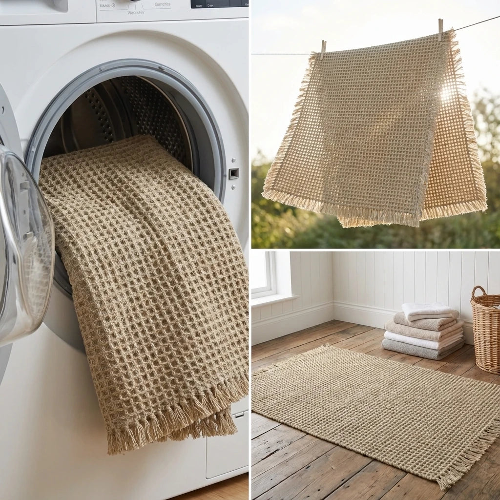 Schnell Trocknende Waffel-Badematte 50x80cm - Ultra-Saugfähiges Polyester Grau für Badezimmer und Küche 5