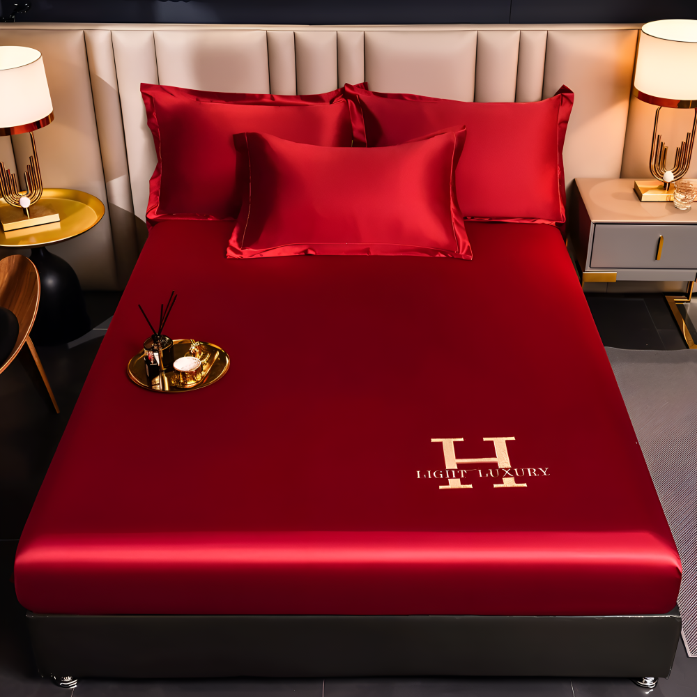 Glänzende Silk Sheets - Atmungsaktives Satin Spannbetttuch - Matratzenbezug