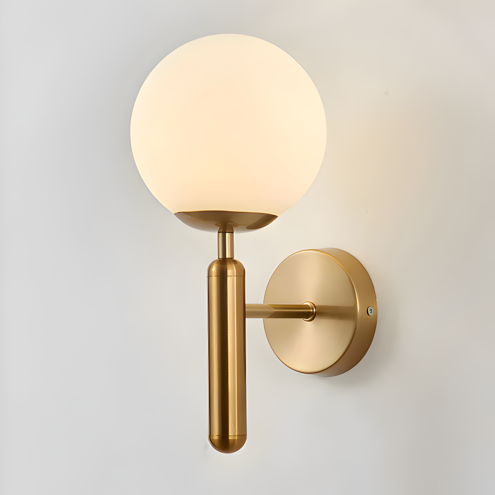 Glänzende Kugel Wandleuchte - Stilvolle Kupfer Wandlampe - Wandleuchten LED Indoor