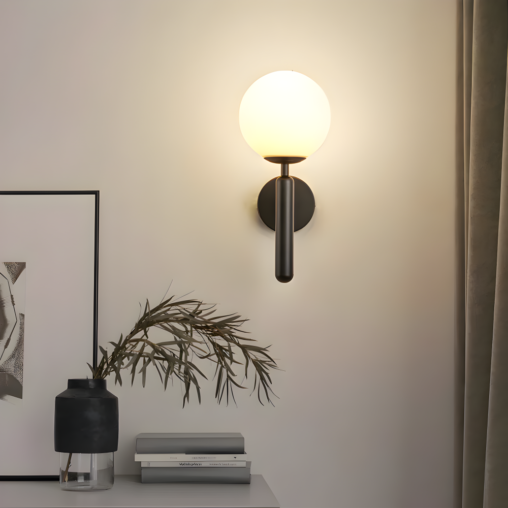 Glänzende Kugel Wandleuchte - Stilvolle Kupfer Wandlampe - Wandleuchten LED Indoor