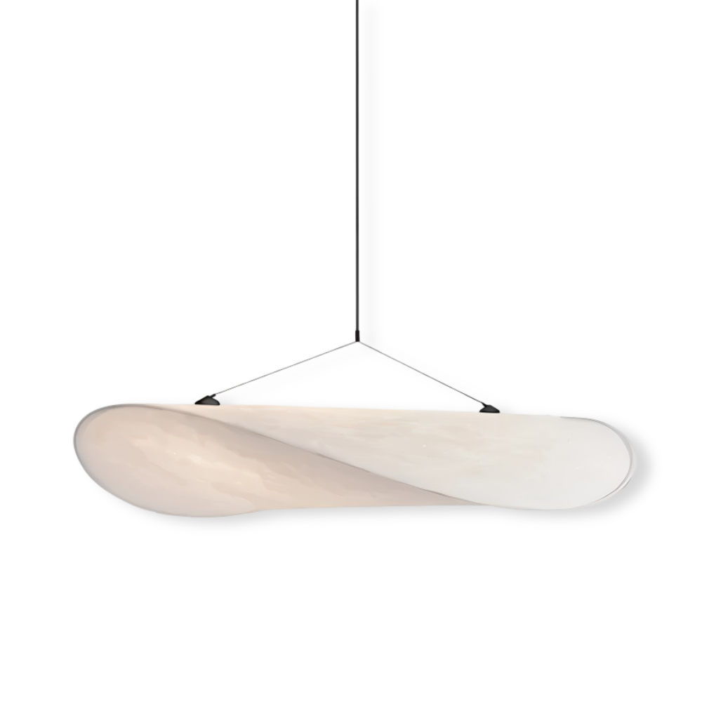 SilkyFab Pendelleuchte - Handgefertigte LED Hängelampe aus Stoff