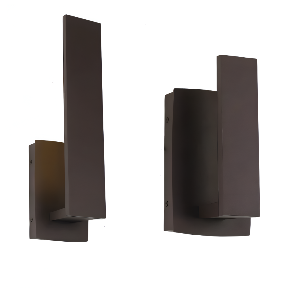 SimpliBlack Wandleuchte - Wasserdichte Aluminium Gartenbeleuchtung - Minimalistische Wandleuchte für Draußen
