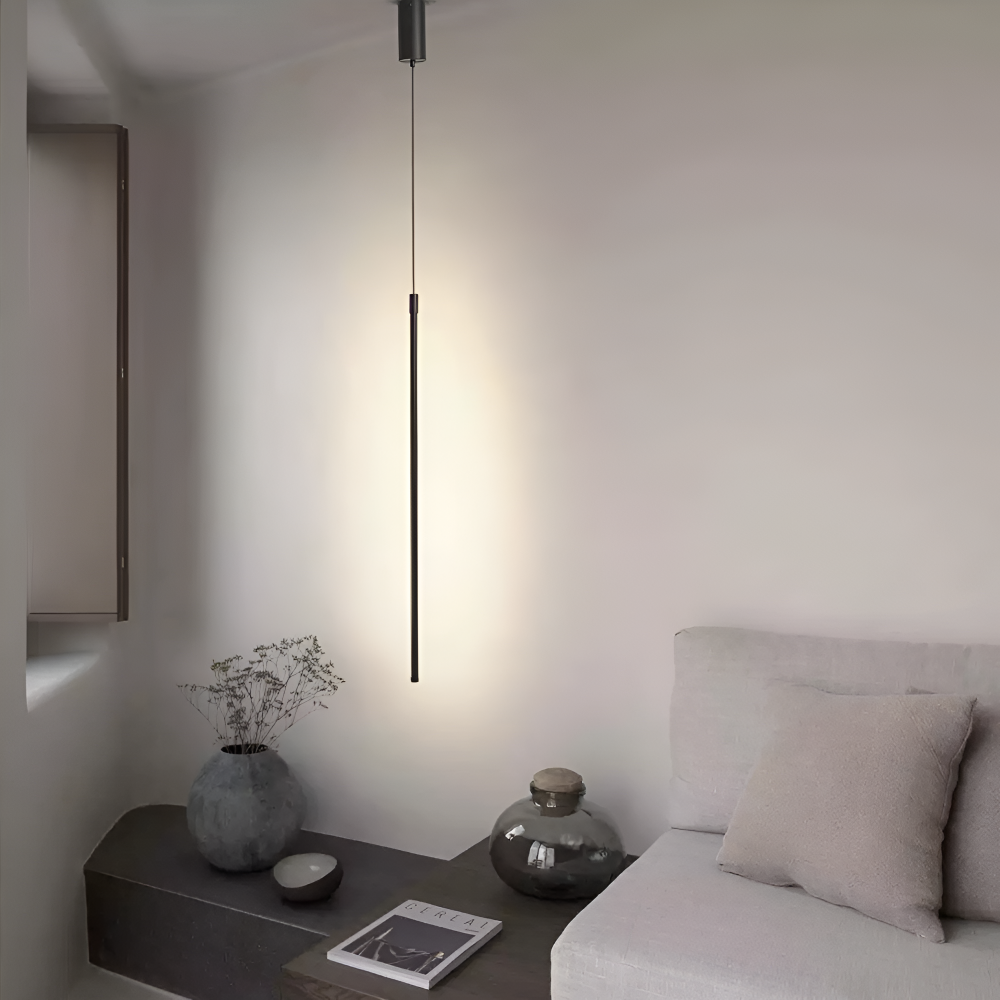 SimplyStrip Pendelleuchte - Elegante Schwarze Lineare LED Hängelampe
