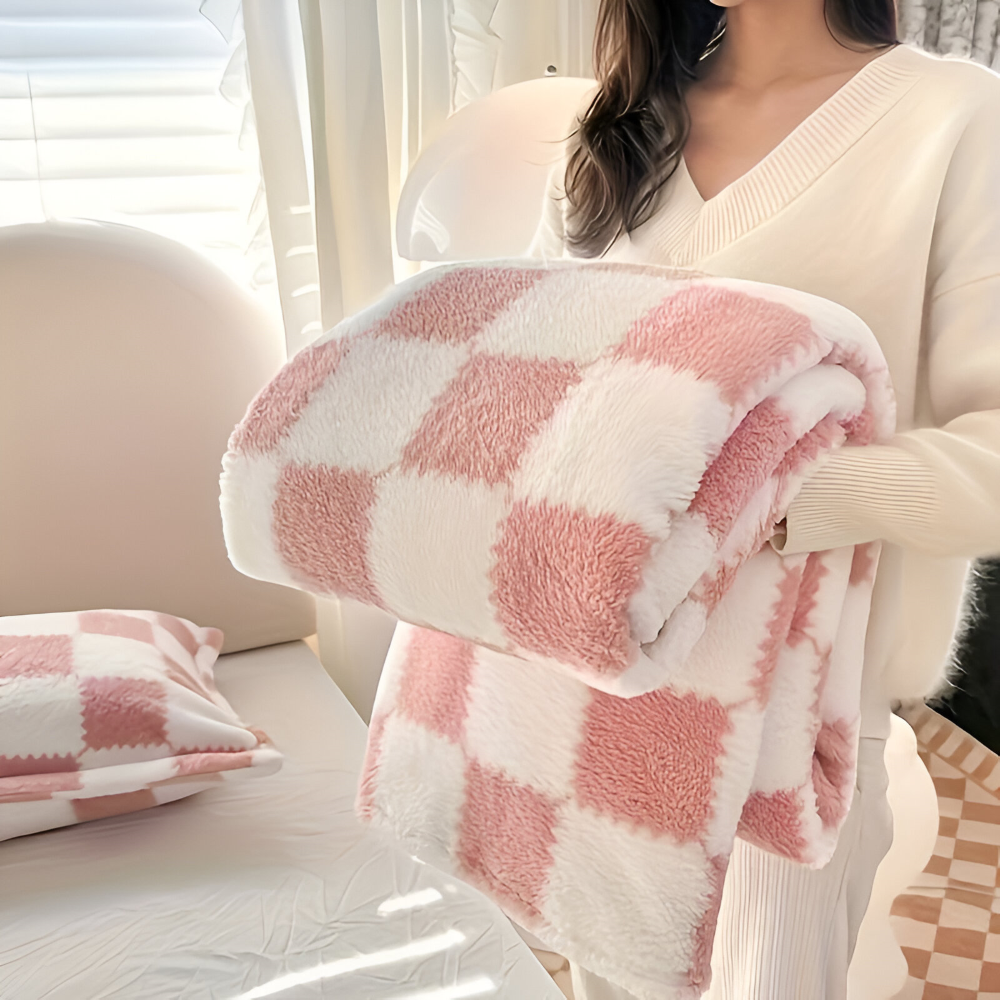 SnugFuz Plaid - Niedliche und Farbenfrohe Karierte Fleece Blanket