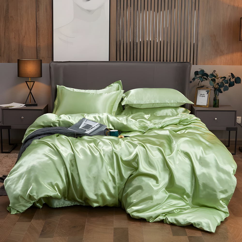 SoftiRay Bettwäsche - Luxuriöses Einfarbiges Rayon Bettdecke