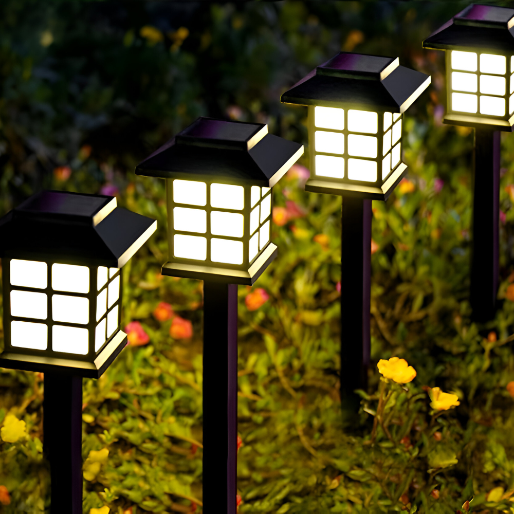SolarPath Licht - 2/4/8 Stück Langlebige und Energieeffiziente Solarlampe für den Garten
