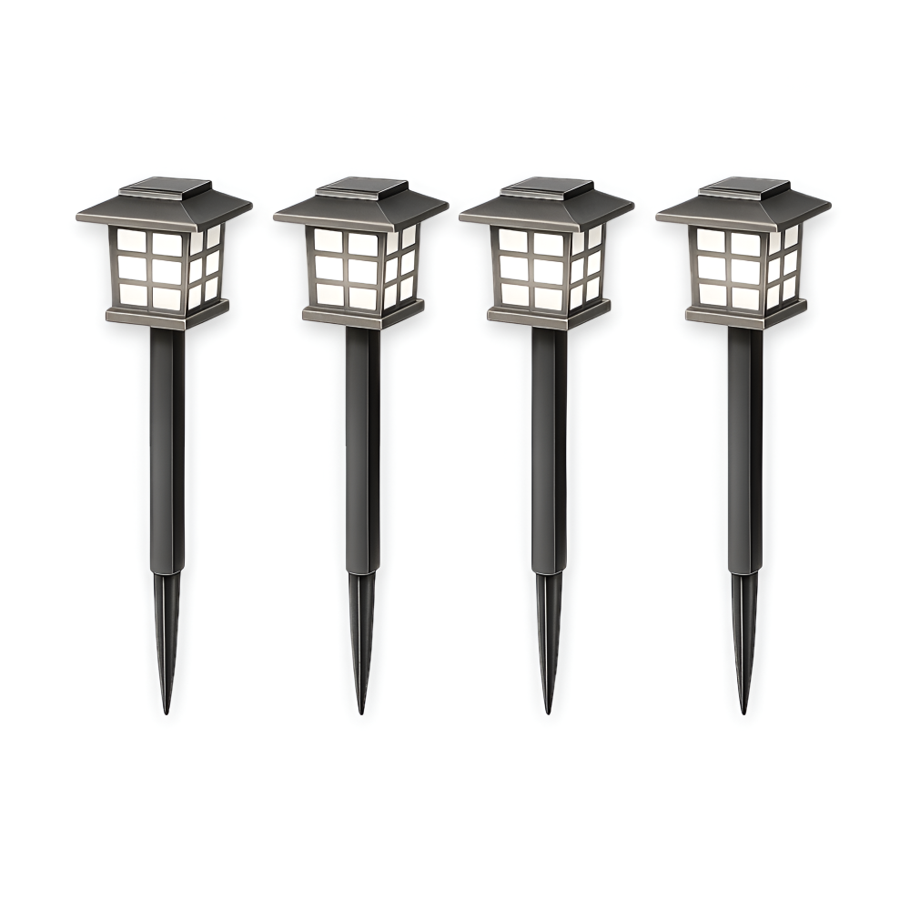 SolarPath Licht - 2/4/8 Stück Langlebige und Energieeffiziente Solarlampe für den Garten