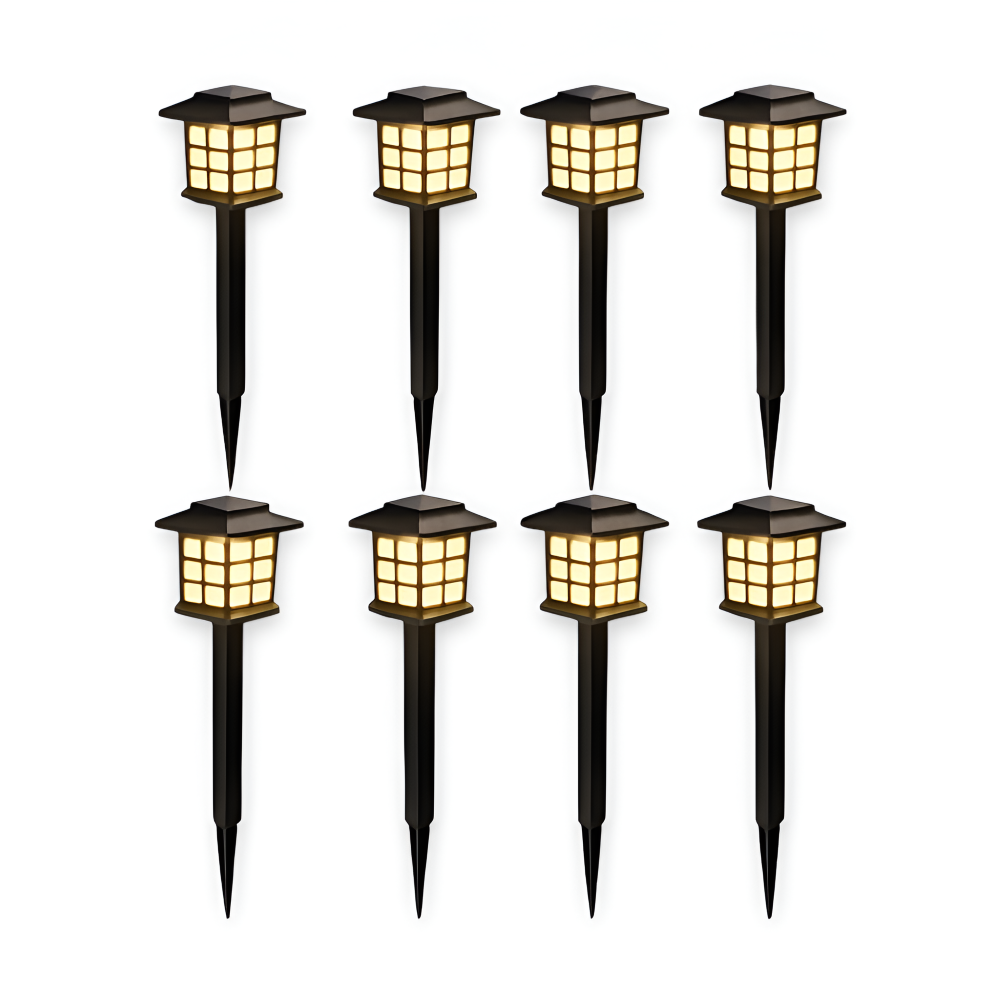SolarPath Licht - 2/4/8 Stück Langlebige und Energieeffiziente Solarlampe für den Garten