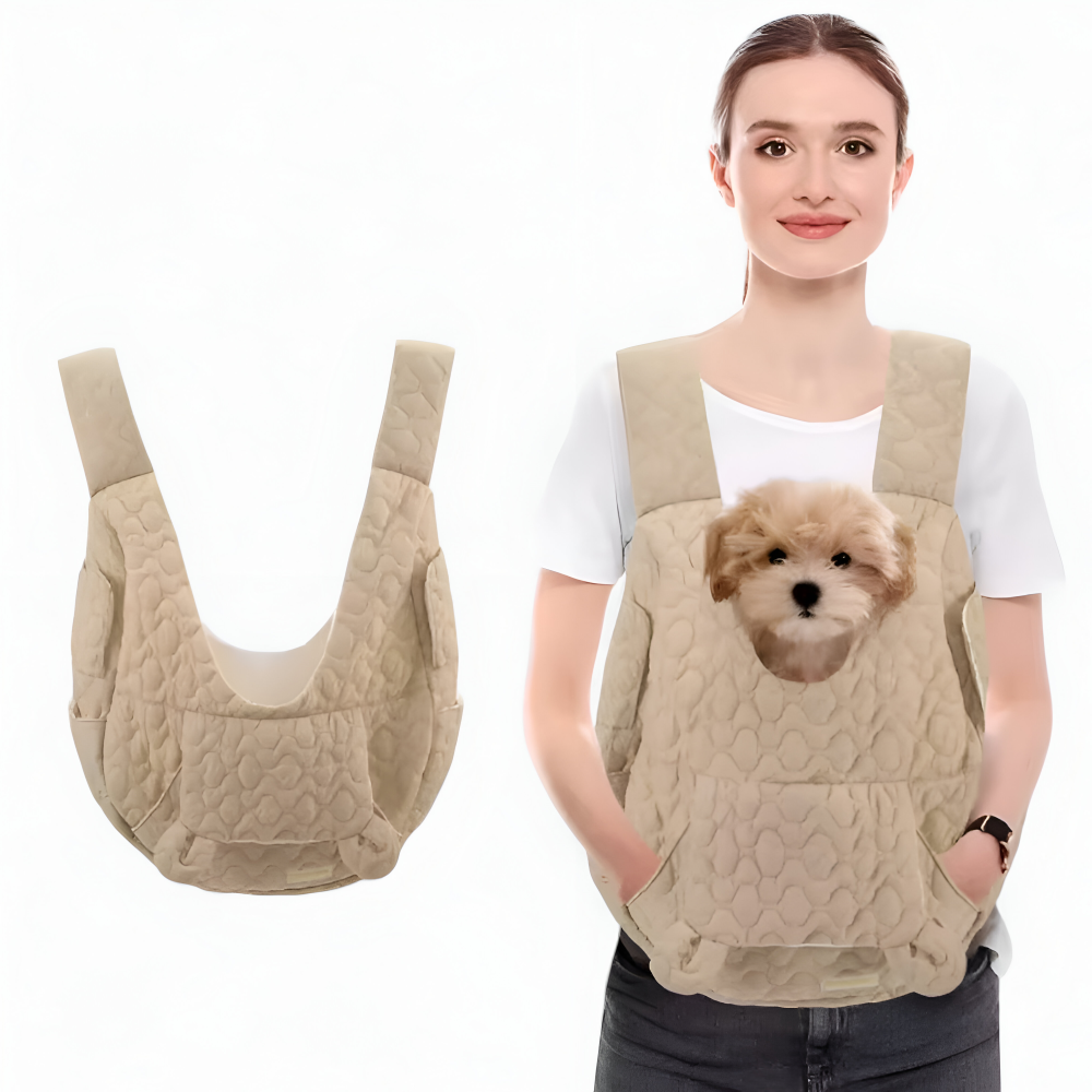 Geräumige Hundetragetasche – Gemütlich, Wasserdicht & Winddicht für Haustierreisen bis 10kg